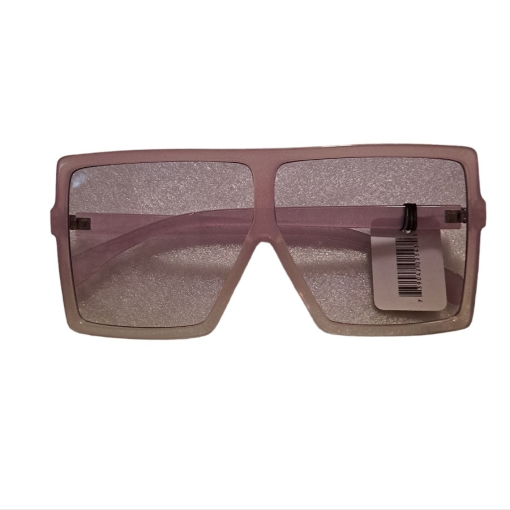 112.) Two~Tone Big Square Sunglasses